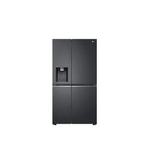 LG Net 674L Side-by-Side with UVnano® Water Dispenser in Matte Black Finish Fridge LG-GCL257CQEL