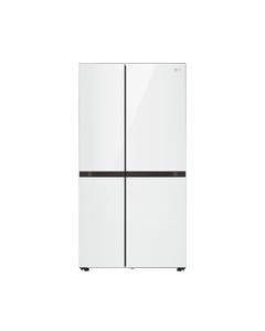 LG Net 655L Side-by-Side with Door-in-Door™ in White Glass Finish fridge LG-GCM257CGFL 