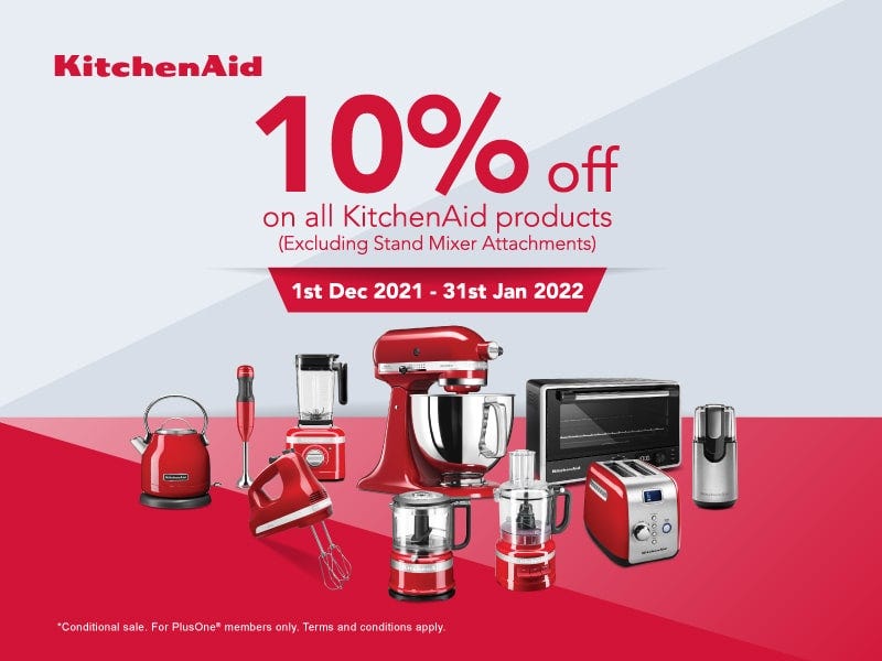 SHARP 10% off on all KitchenAid products (Exclude Stand Mixer Attachments)