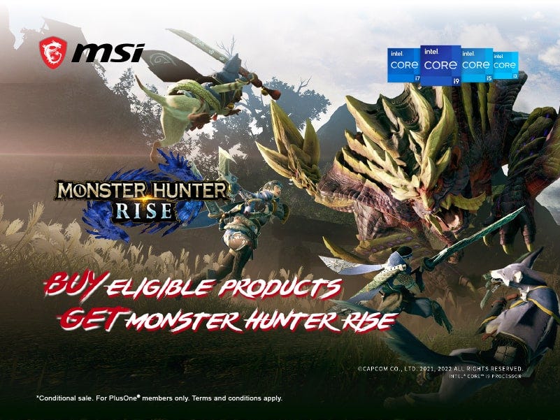 MSI Buy Eligible Products Get Monster Hunter Rise