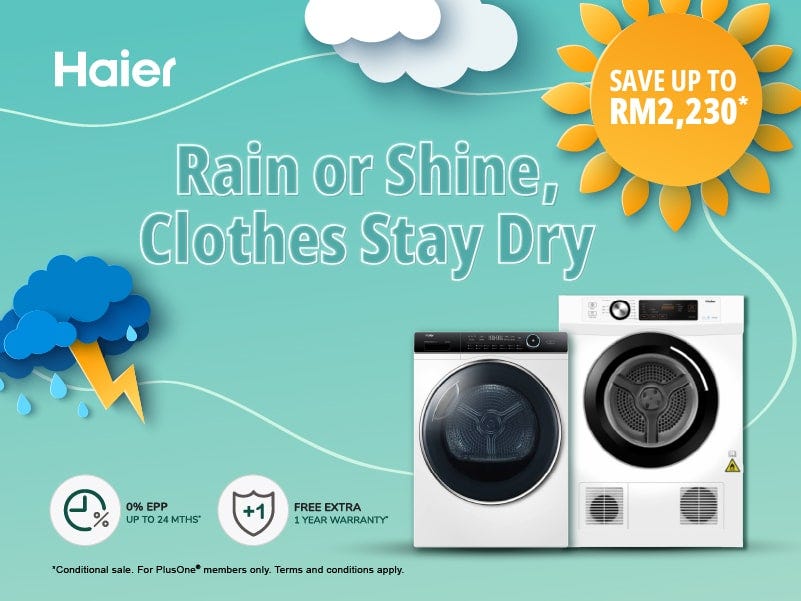 Haier,Rain or Shine, Clothes stay dry